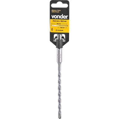 Broca sds plus 8,00x100x160mm 2 cortes - Vonder