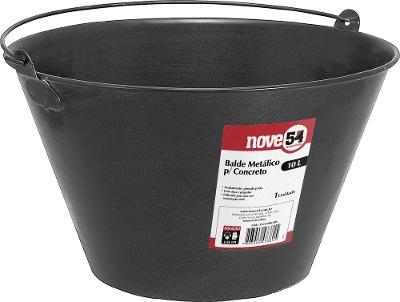 Balde para concreto 10 litros metálico - Nove54