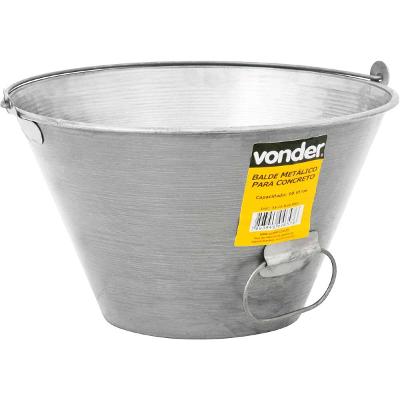 Balde para concreto 10 litros metálico envernizado - Vonder