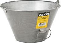 Balde Para Concreto 10 Litros Metálico Envernizado - Vonder - 1