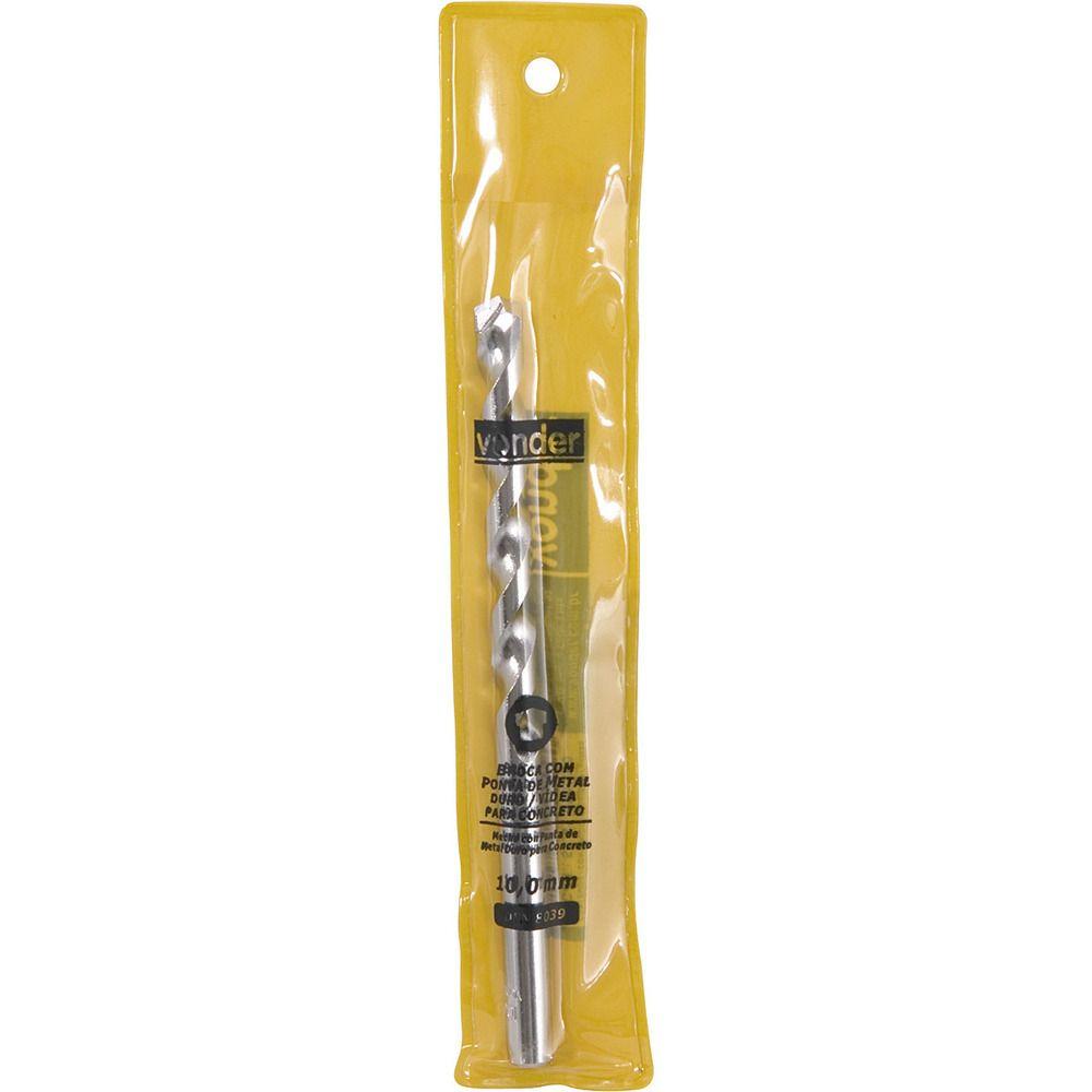 Broca de vídea 14,00x150mm din 8039 para concreto Vonder - 1