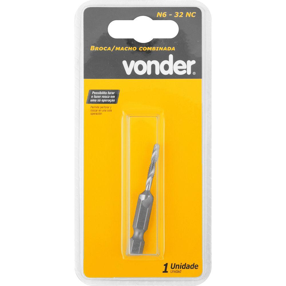 Broca/Macho 6-32 NC Combinada Vonder - 3