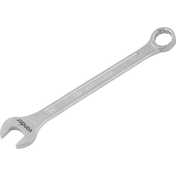 Chave combinada 16mm cromo vanádio fosco cartela Vonder - 1