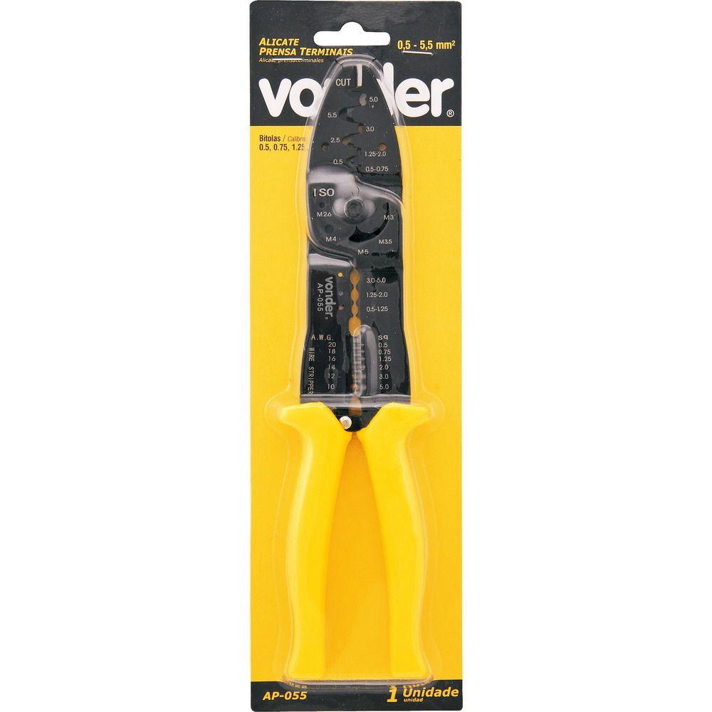 Alicate Prensa Terminal Ap055 0,5mm² À 5,5mm² Vonder - 5