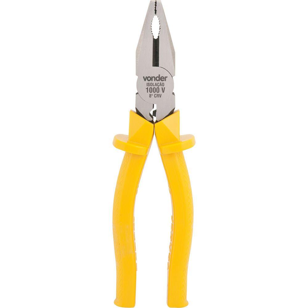 Alicate universal 8" eletricista vanádio isol. 1000v Vonder - 1
