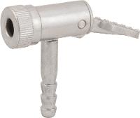 Bico p/ encher pneu c/ presilha espiga 5/16" zincado Vonder - 2