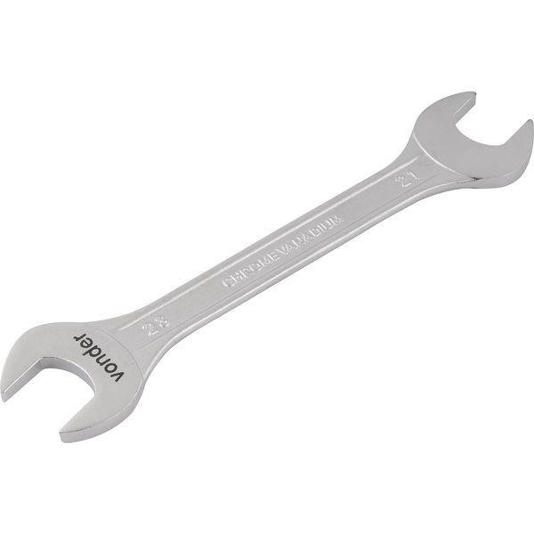 Chave fixa 21x23mm cromo vanádio fosco cartela Vonder - 1