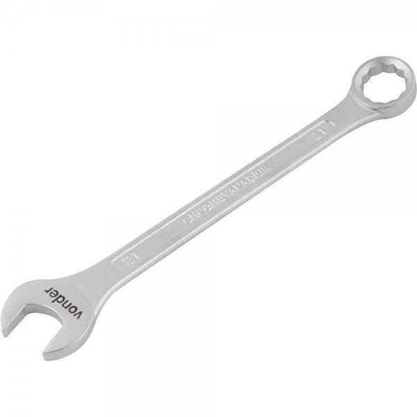 Chave combinada 21mm cromo vanádio cromada cartela - Vonder - 2