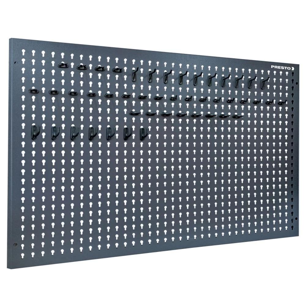 Painel para Ferramentas Em Aço 64x97cm c/ 48 Ganchos Presto - 1
