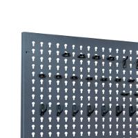 Painel para Ferramentas Em Aço 64x97cm c/ 48 Ganchos Presto