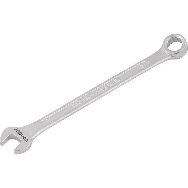 Chave combinada 07mm cromo vanádio fosco cartela Vonder - 1