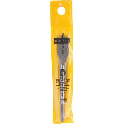 Broca chata aço carbono 1/2x6" para madeira Vonder