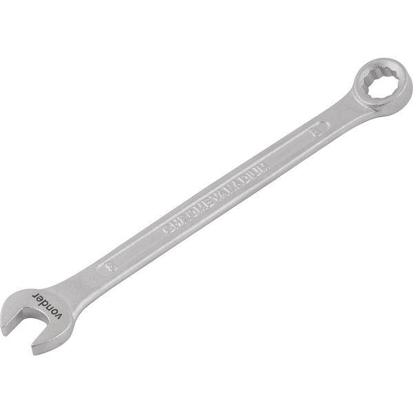 Chave combinada 08mm cromo vanádio fosco cartela Vonder - 1