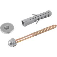 Conjunto Fixação p/ Sanitário 10mm Latonado c/ 2 pçs Vonder - 1