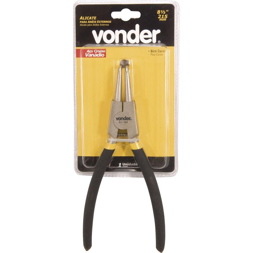 Alicate para Anéis 8.1/2" 215mm Externo Reto Vonder - 3