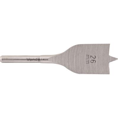 Broca chata aço carbono 26,0x100mm para dobradiça - Vonder