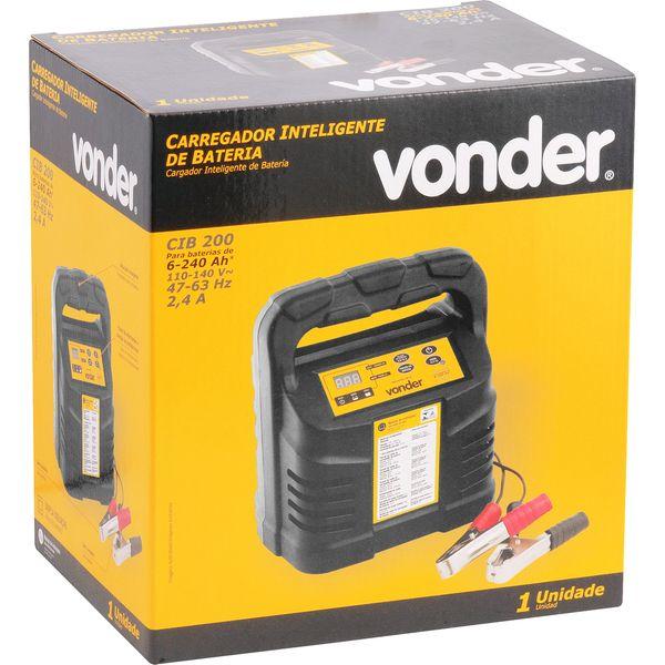 Carregador Inteligente Bateria 6-240ah 127V Cib200 Vonder - 2