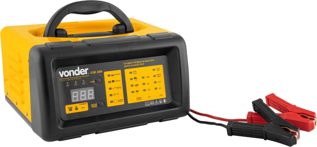 Carregador Inteligente de Bateria 220V Cib 300 Vonder - 1