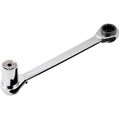 Chave Estrela 17x19mm Cromo Vanádio Cromada Com Soquete Univ