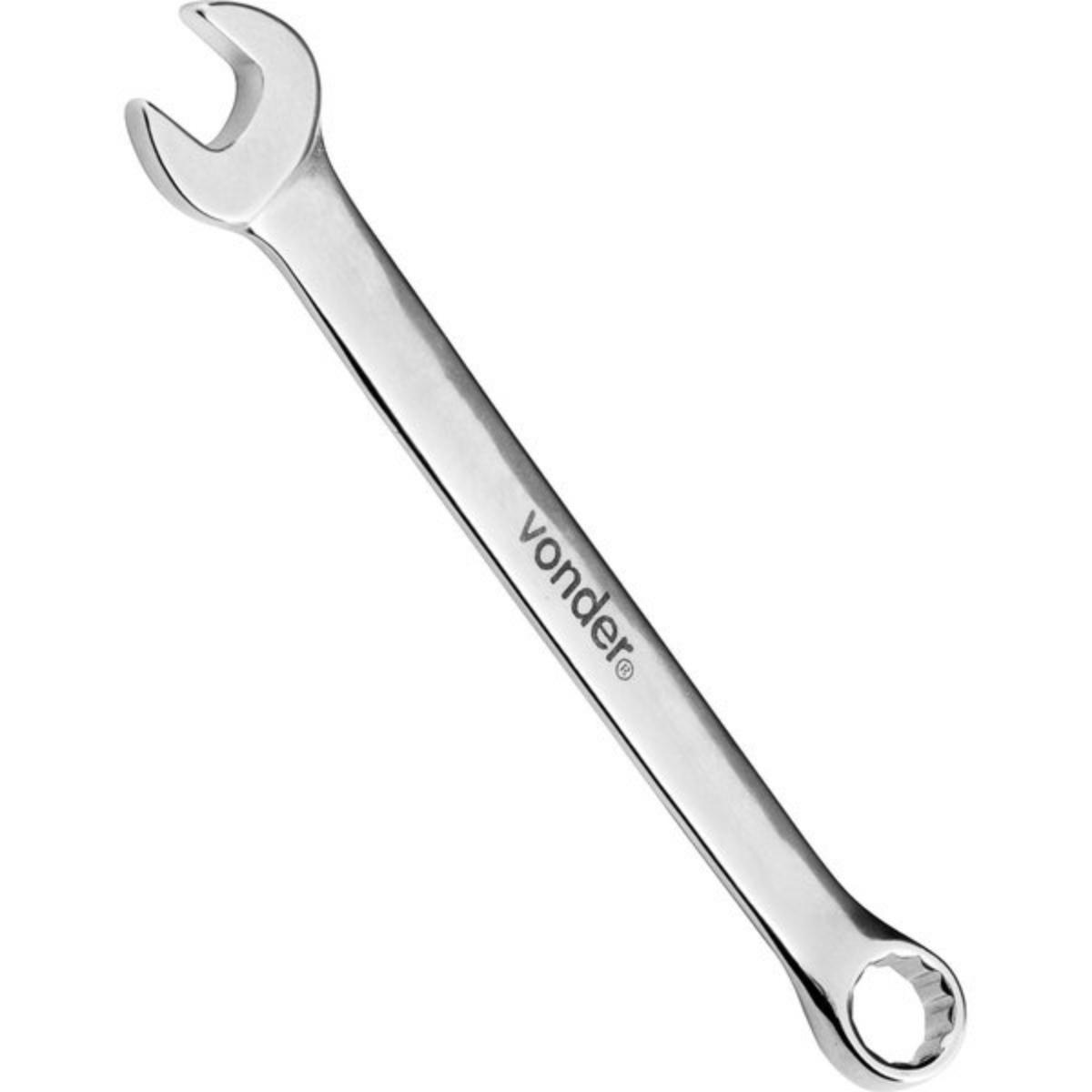 Chave combinada 12mm cromo vanádio fosco cartela Vonder - 2
