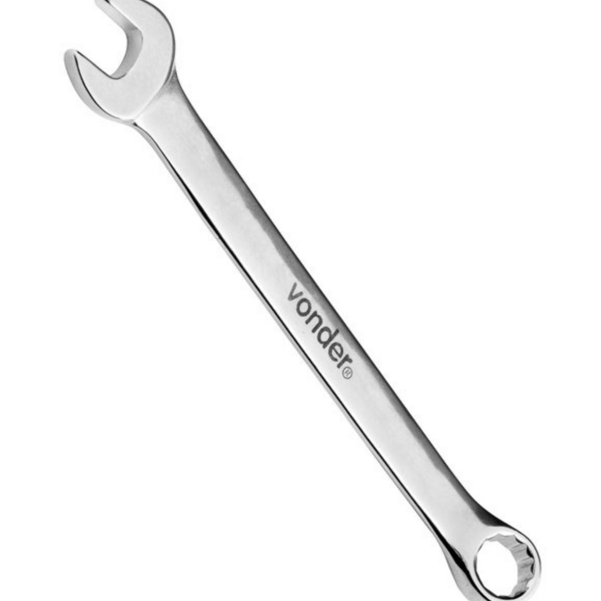 Chave combinada 12mm cromo vanádio fosco cartela Vonder - 5