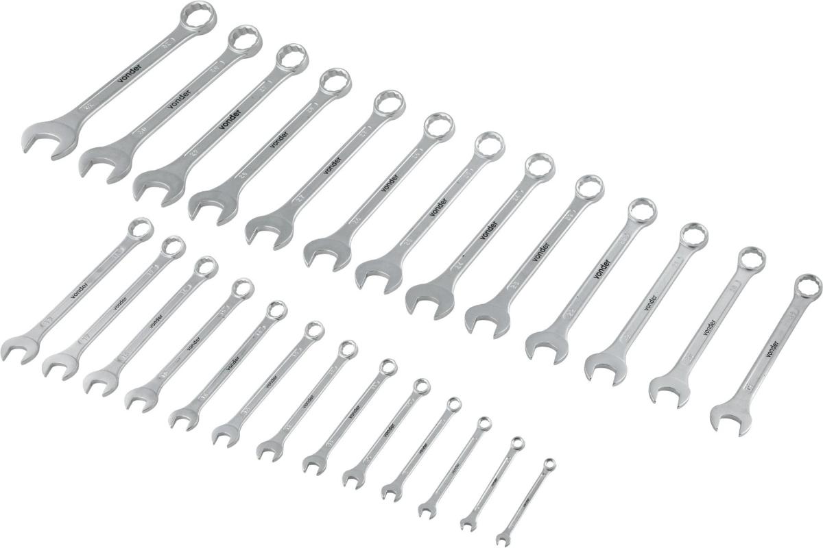 Chave Combinada Jg 6A32mm Combinada 26Pcs Crv Vonder - 1