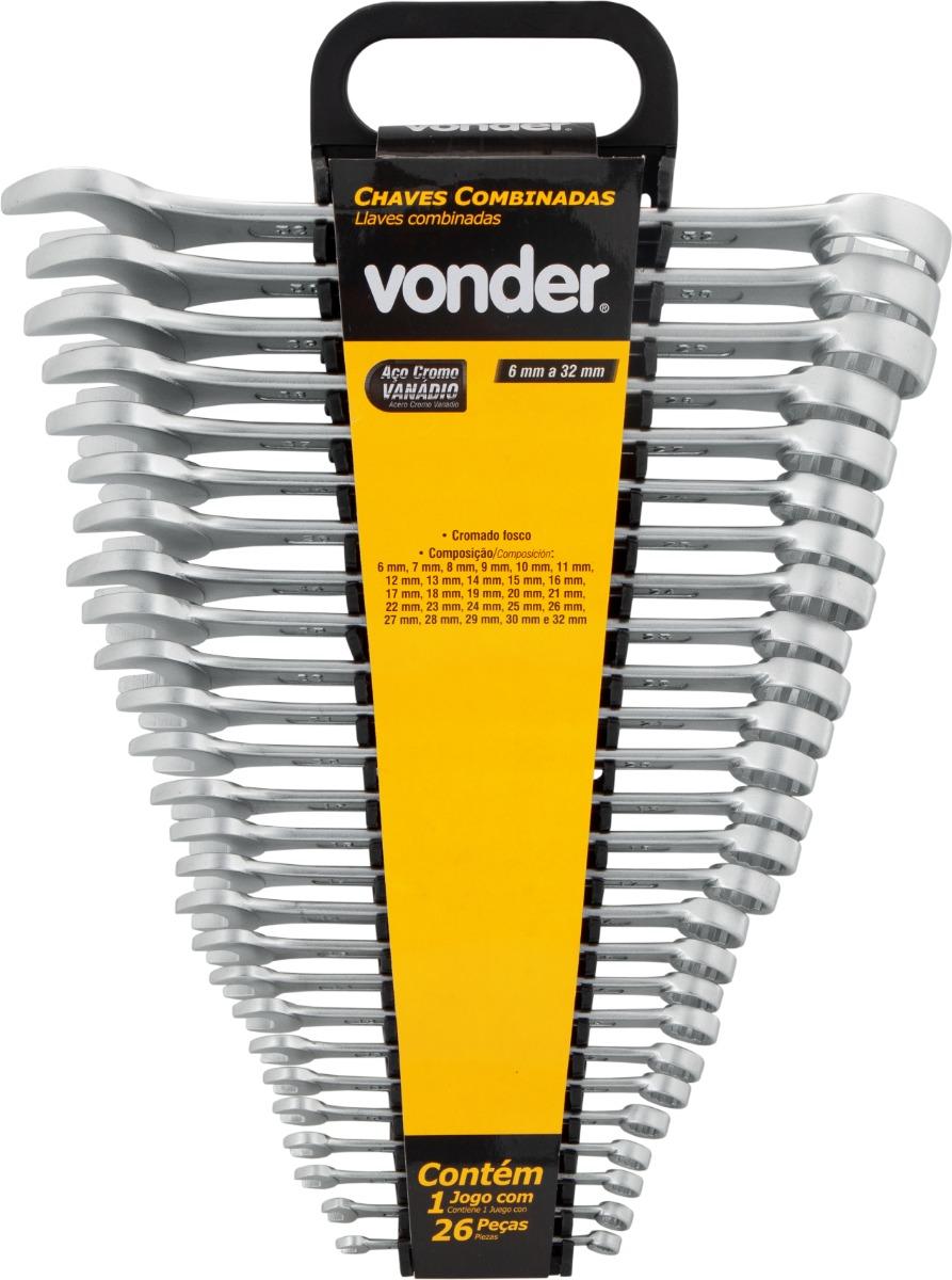 Chave Combinada Jg 6A32mm Combinada 26Pcs Crv Vonder - 2