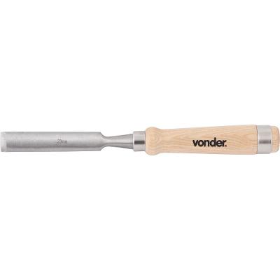 Formão goivado 20mm aço carbono cabo madeira - Vonder