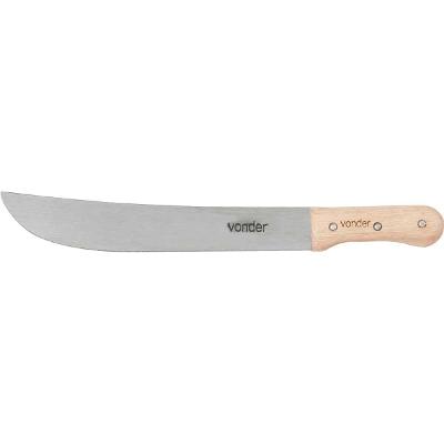 Facão para mato 10" aço carbono cabo madeira - Vonder