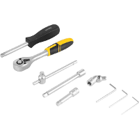 Jogo Soquete Sextavado Bits Ponteiras 1/4 4-13mm Vonder - 3