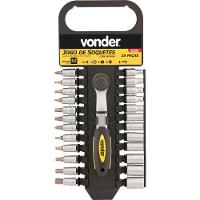 Jogo Soquete Sextavado Bits Ponteiras 1/4 4-13mm Vonder - 2