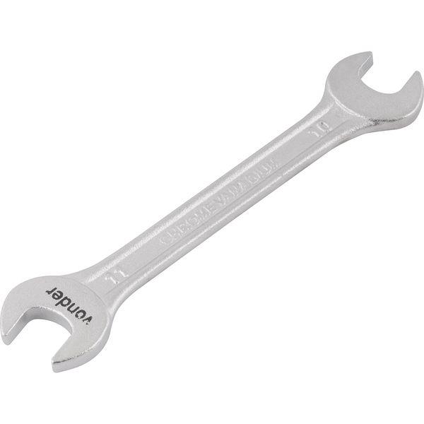 Chave fixa 10x11mm cromo vanádio fosco cartela Vonder - 1