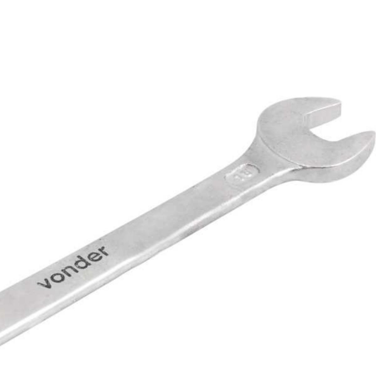 Chave fixa 16x17mm cromo vanádio fosco cartela Vonder - 2