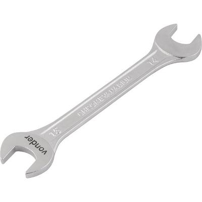 Chave fixa 14x15mm cromo vanádio fosco cartela - Vonder
