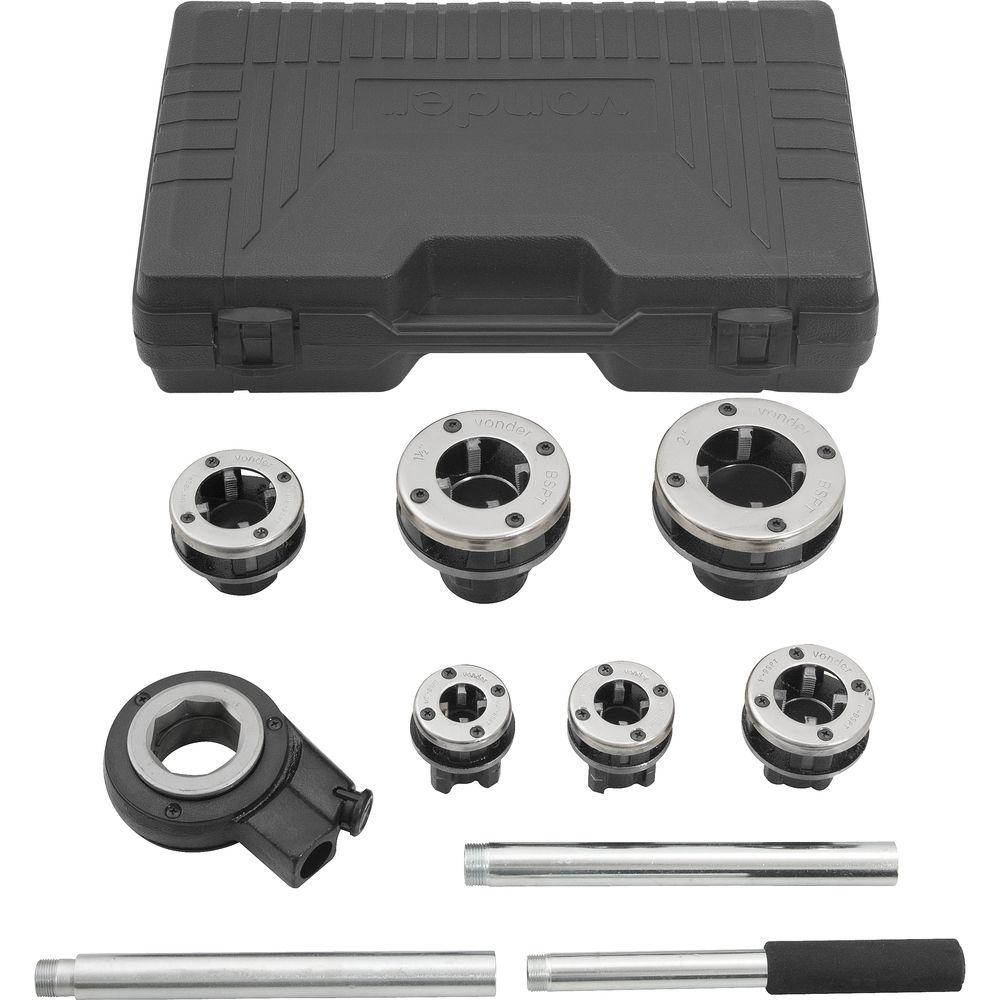 Jogo Tarraxa Manual 1/2 À 2 Bspt Com Catraca Tubo De Vonder - 4