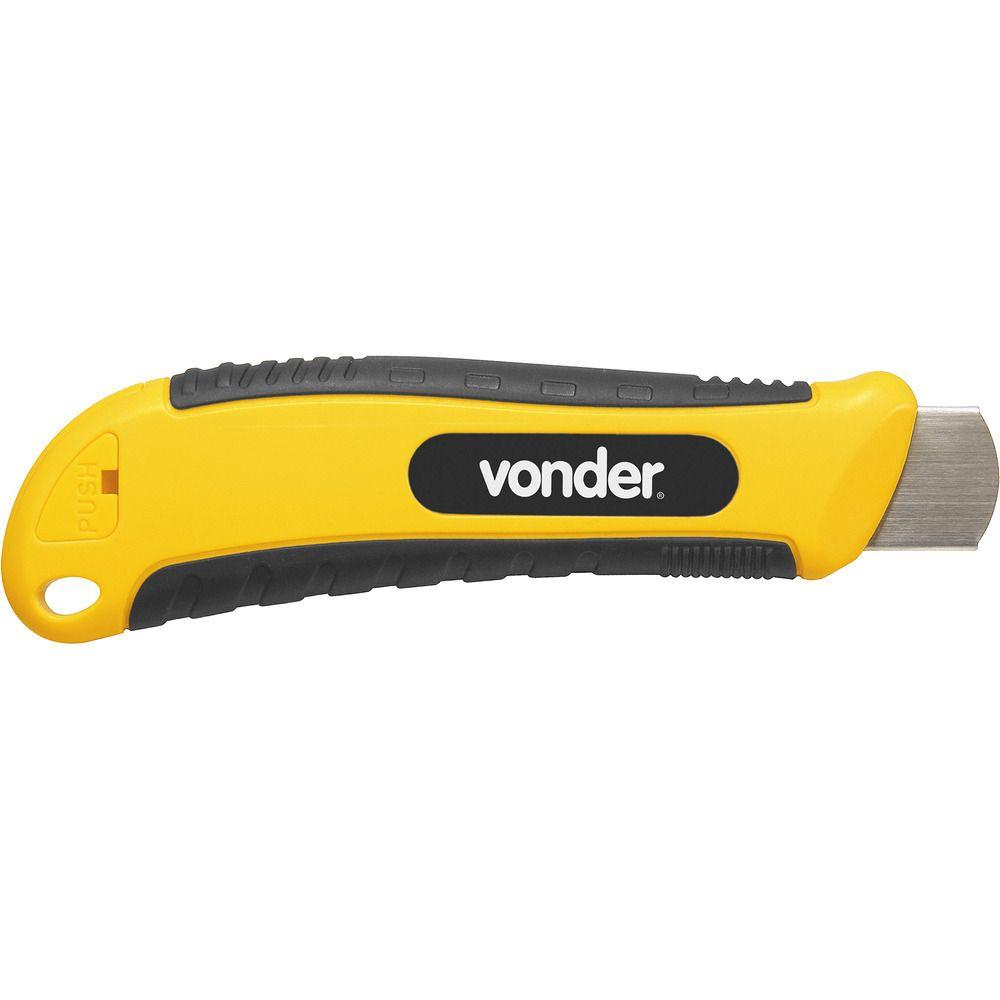 Estilete trapezoidal retrátil 18mm et001 - Vonder Construtor - 4