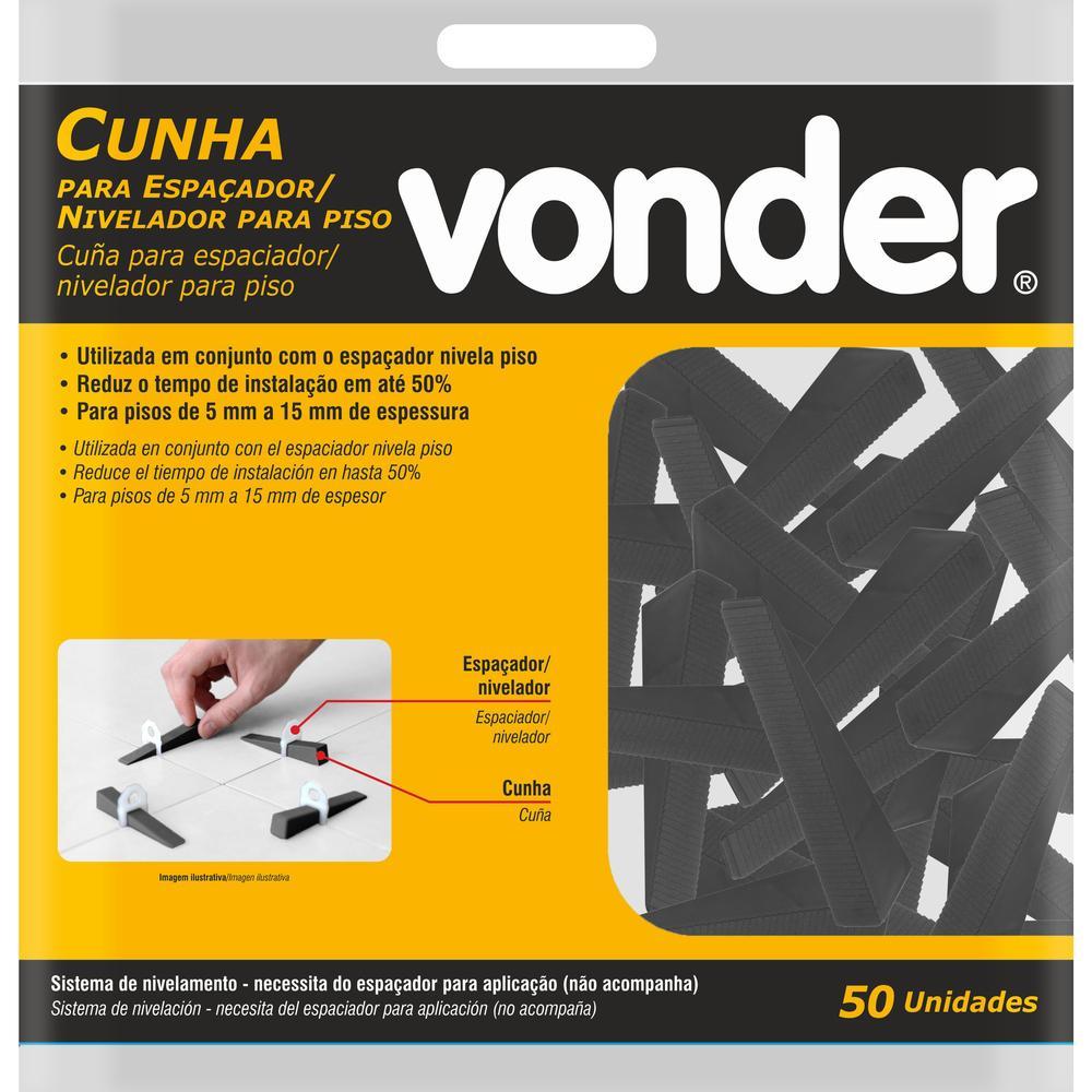 Cunha Para O Espaçador Nivela Piso com 50 Peças Vonder - 3
