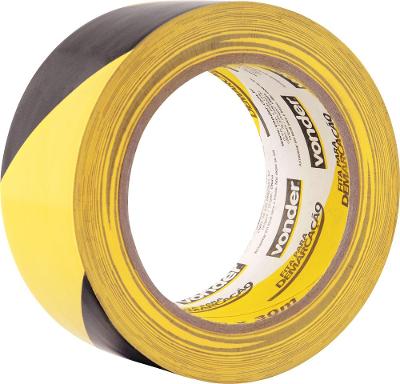 Fita para demarcação de solo 48mmx30m zebrada - Vonder