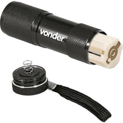 Lanterna 9 leds llv0009 corpo aluminio 3AAA - Vonder