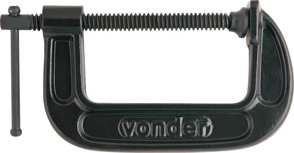 Grampo tipo c 4" ferro nodular - Vonder Plus - 1