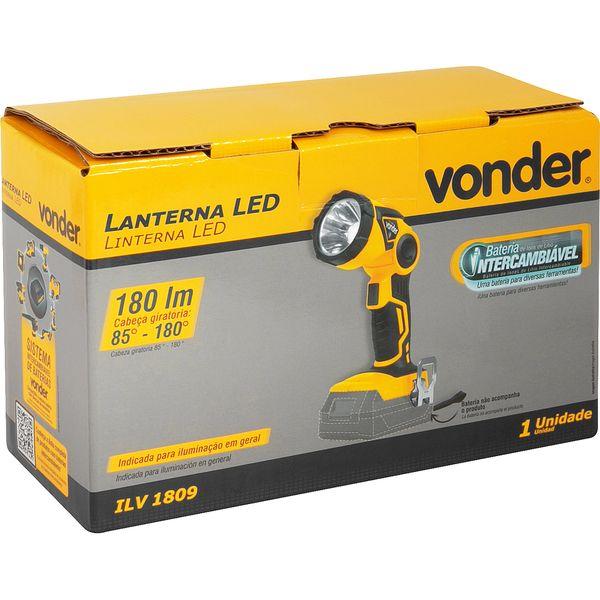 Lanterna Led 18V Ilv1809 sem Bateria sem Carregador - Vonder - 3