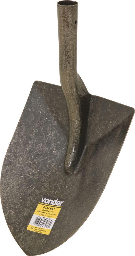 Pá de bico 265x322mm n.4 sem cabo vd100 Vonder - 1