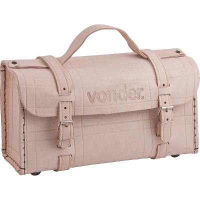 Maleta de couro 360x130x180cm marrom natural - Vonder