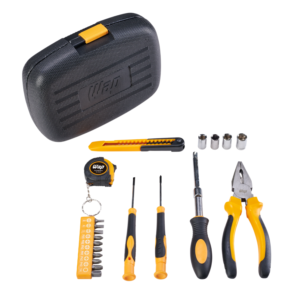 Maleta de Ferramentas Manuais WAP MKF21 21 Acessórios Reparos Diários - 3