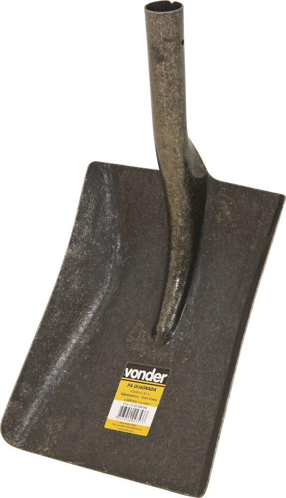 Pá quadrada 310x340mm n.5 sem cabo vd200 Vonder - 1