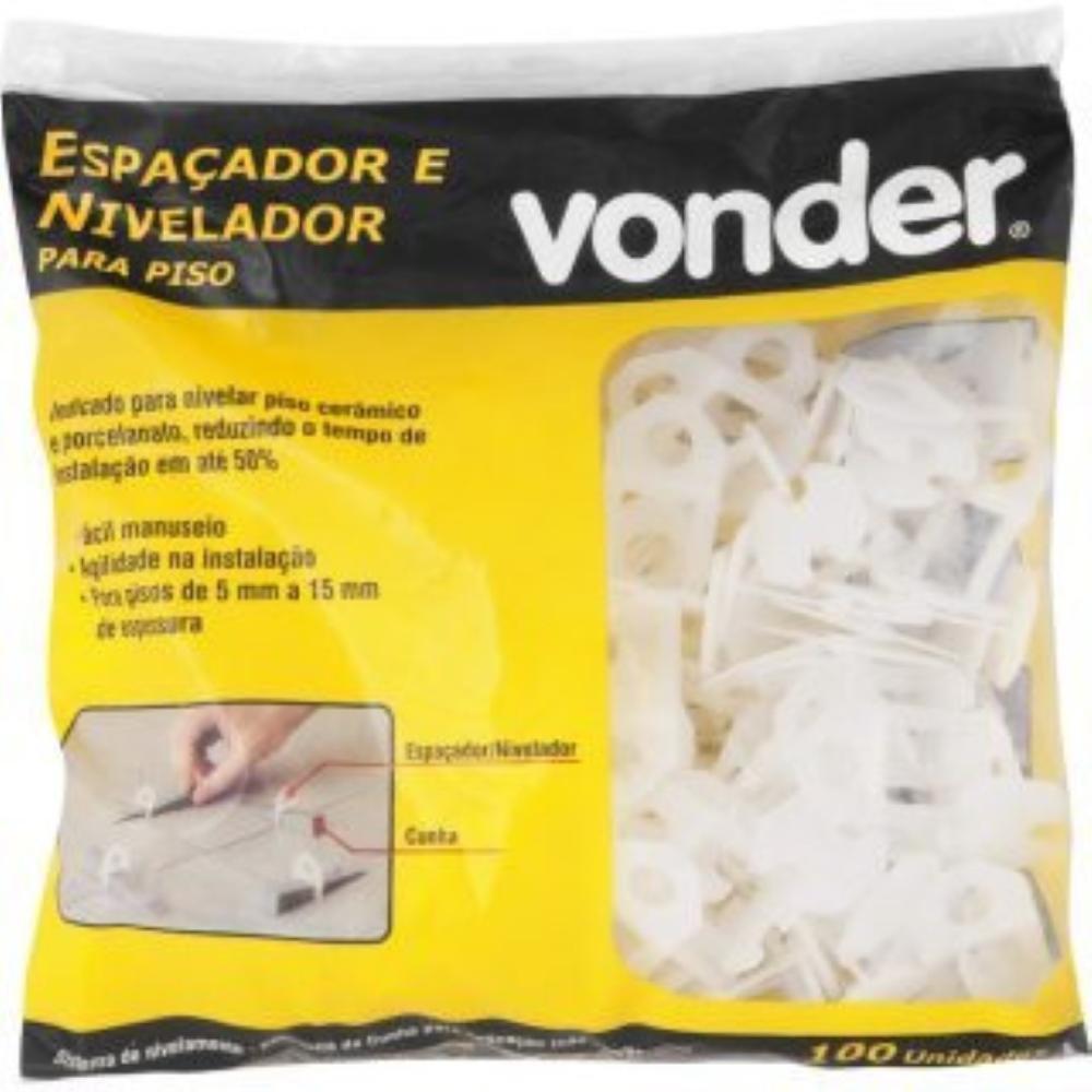 Espaçador nivela piso 1,0mm com 100 peças Vonder - 2
