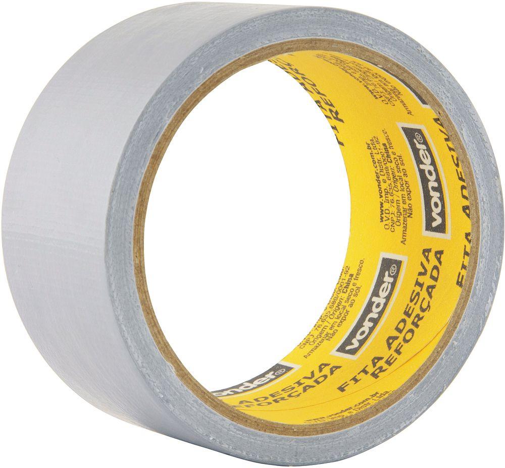 Fita adesiva reforçada silver tape 50mmx25m prata Vonder - 3