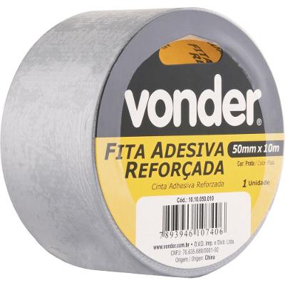 Fita adesiva reforçada silver tape 50mmx25m prata - Vonder