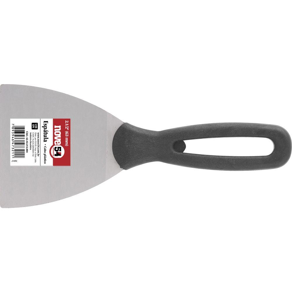 Espátula Betumadeira Aço Carbono 2.1/2  6,3cm Cabo Plástico - 1