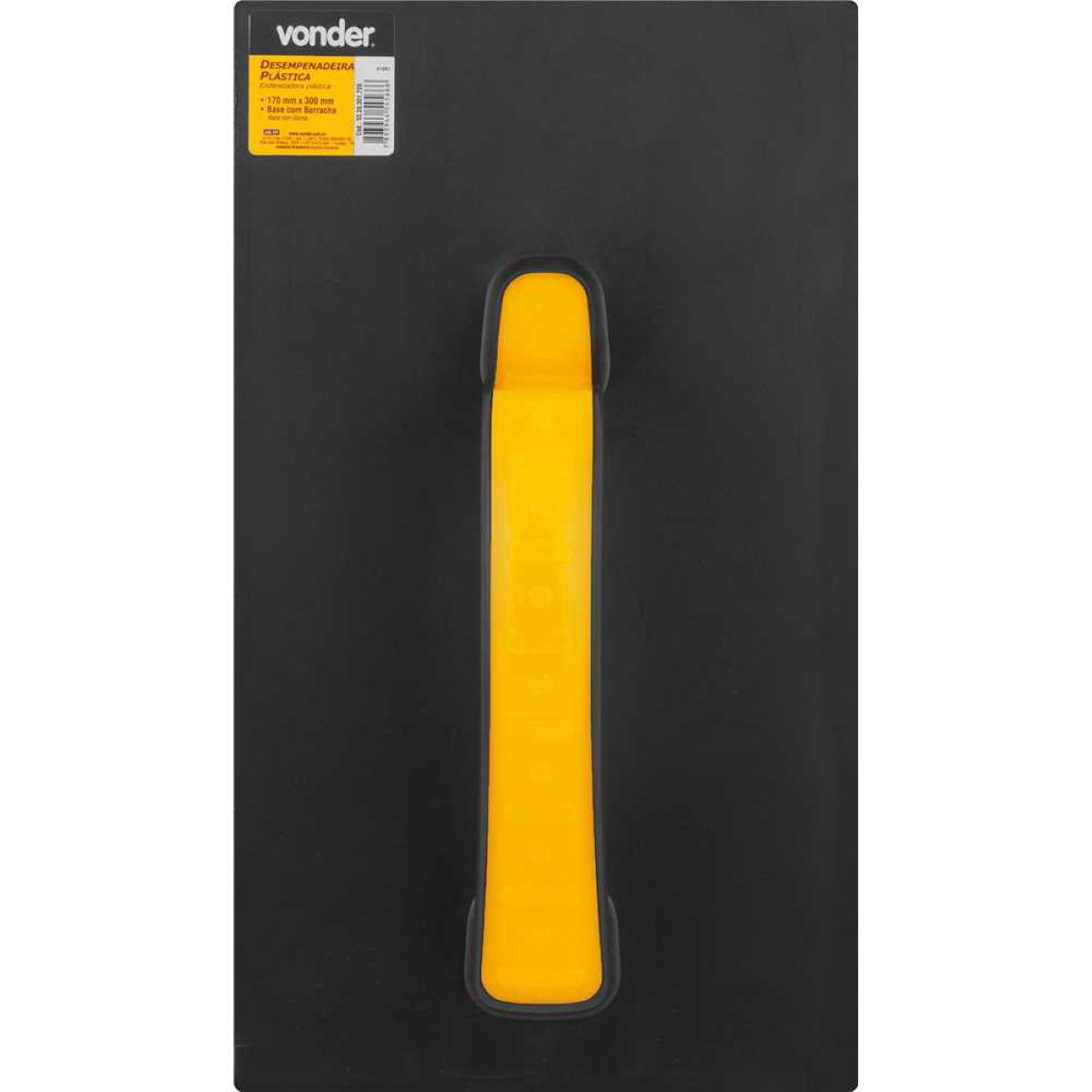 Desempenadeira Plástica com Borracha 17x30 Vonder - 2